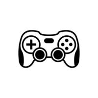 game controller gamepad flat icon for gaming apps and website vector