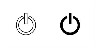 web icon push-button power vector