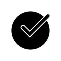 Check mark icon symbols . symbol for website Computer and mobile . vector