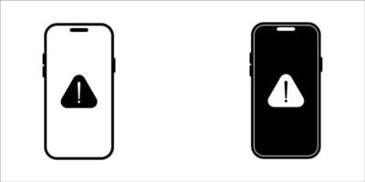 Mobile Phone with Cross Sign Line Icon. Error or Cancel Action on Smartphone Outline Symbol. Device Error or Shutdown Notification. Editable Stroke. Isolated Illustration. vector