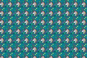 Abstract seamless pattern with colorful retro floral circles for textile design vector
