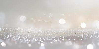 Sparkling background with soft bokeh effects during a serene moment of light reflection photo
