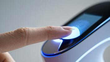 Fingerprint recognition technology used for secure access control in modern facilities photo