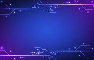 Digital technology futuristic circuit board background with data, future, network, electronic, system, robotics, machine learning concept. vector