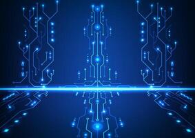 Abstract circuit board background. Technology future digital network concept. Design for futuristic featuring futuristic electronic and cyber systems. vector