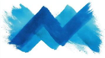 Abstract blue watercolor strokes create a calming and vibrant artistic display suitable for various design projects and backgrounds photo