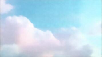 Expansive blue sky filled with fluffy clouds during a serene afternoon in a tranquil outdoor setting photo