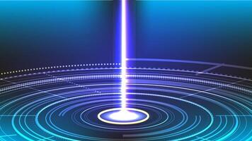 AI Core with Digital Data Stream, Futuristic Cyber Technology Illustration for technology vector
