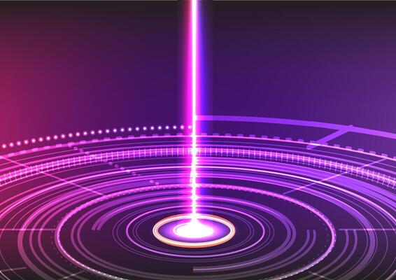 AI Core with Digital Data Stream, Futuristic Cyber Technology Illustration for technology backgrounds and social media applications.