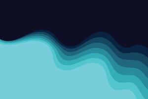 Modern origami inspired background with smooth layered waves and trendy geometric design in abstract artistic layout vector