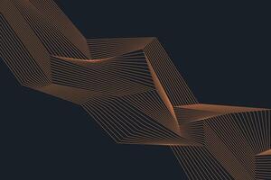 Elegant abstract background with linear polygon shapes resembling a 3D topographic map structure vector