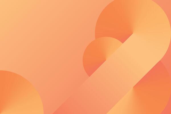 Graphic art featuring light burst effects and radial gradients with abstract orange tones and geometric forms