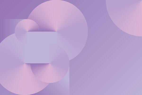 Abstract radial background with smooth spirals and light purple gradients forming soft circular shapes in a modern layout