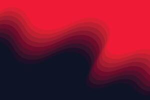 Eye-catching paper cut background featuring gradient wavy curves in red tones over a dark contrast base vector