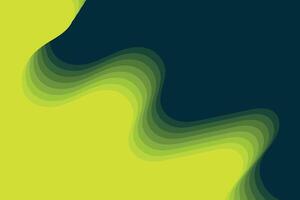 Light green abstract paper cut background with overlapping wavy lines forming modern layered design for cover or flyer use vector