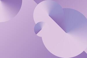 Digital illustration with glowing radial circles and soft transitions in a harmonious abstract purple background vector