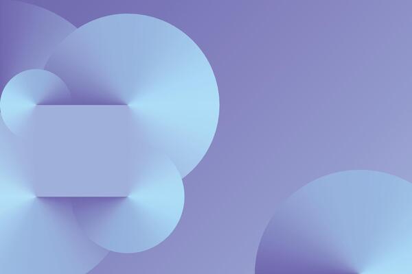 Abstract background inspired by space and light, featuring radial circles and cool gradient transitions