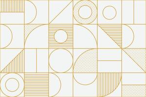 Premium collection of seamless gold patterns with abstract geometric shapes and elegant ornamental style vector