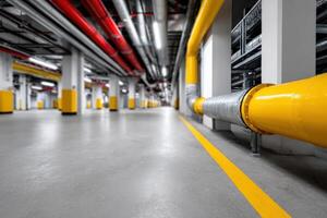 Cooling system setup in a modern enterprise-grade facility photo