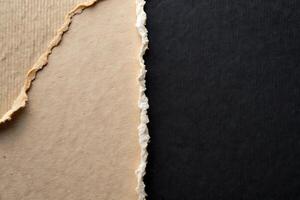 Abstract image featuring textured and torn paper for artistic design photo