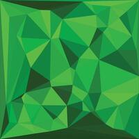 Abstract Geometric Green Polygonal Pattern With Crystalline Faceted Design vector
