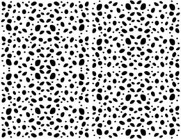 Black hand drawn dots on white background.Rounded spots.Doodle seamless pattern.Wrapping paper or fabric.Monochrome abstract. vector