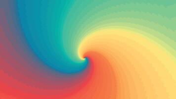Abstract spiral background with smooth rainbow gradient and swirling pattern perfect for vibrant and creative design projects vector
