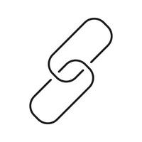 Chain Link Outline Icon. Connectivity, Networking, And Link Building Symbol. Represents Connection, Relationship, And Integration. Editable Stroke. Isolated Illustration vector