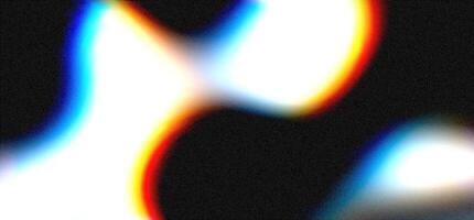 Vibrant abstract background with intense film grain texture and bright overexposure effects during dynamic visual experiment vector