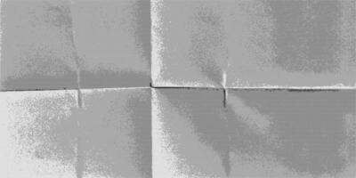 Detailed view of realistic crumpled paper displaying a unique grain and halftone texture with evident creases and abrasions, reflecting its age and history. vector