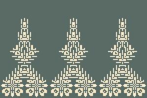 Boho Ethnic Ikat Patternfolk Embroidery, Aztec Geometric Ornament Print. Design for Carpet, Wallpaper, Clothing, Wrapping, Fabric vector