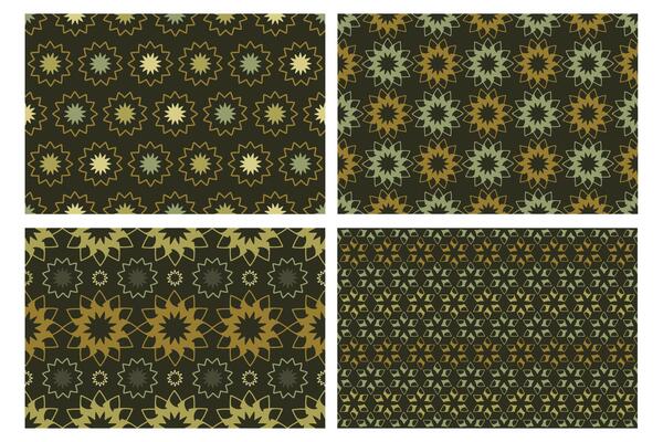 Eastern seamless pattern. Moroccan Texture of various horizontal colour rhombus, geometric shapes. Traditional oriental elements. Decorative eastern ornaments on black background.