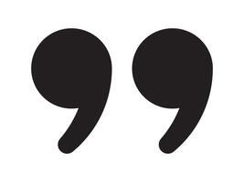 Quote icon. Quotation marks. Simple quotation marks icon. vector