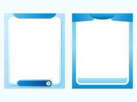 Modern Blue Product Display Frame with Minimalist Design for Digital Showcases vector