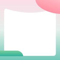Modern Product Display Frame with Pink and Teal Gradient for Stylish Presentations vector