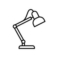 Icon of a study lamp or work lamp to place on the table vector