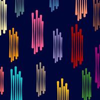 Abstract Colorful Vertical Lines on Dark Blue. Abstract geometric background. vector