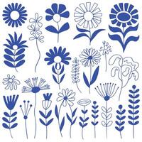 simple minimal illustrations, simple wavy and groovy. hand drawn naive style, flowers and plants, floral botanic design templates, frames and modern wall art prints, posters. with white background vector