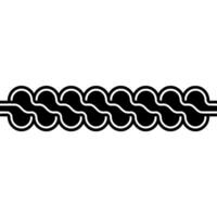Abstract Black White Chain Pattern, Geometric vector