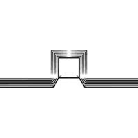 Minimalist Geometric Black Lines on White Abstract vector