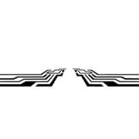 Abstract Circuit Board on White, Technology Background vector