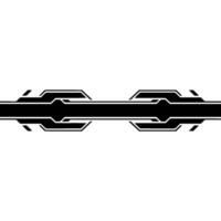 Futuristic Tech Bar Element Black, Gray, and White Minimalist vector