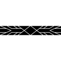 Geometric Art Deco Border on White Background vector