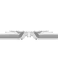 Abstract Digital Circuitry Illustration on White Background vector