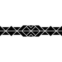 Minimalist Geometric Pattern Border on White Modern Abstract vector