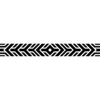 Minimalist Geometric Pattern Black White Border vector