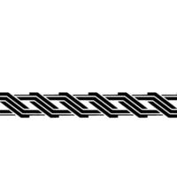 Black Geometric Border on White Background, Minimalist Element vector