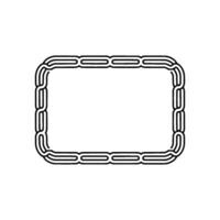 Retro Geometric Frame on Cream Clean , Modern Minimalist Aesthetic vector