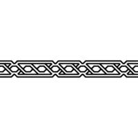 Minimalist Geometric Border Black White Pattern on White vector