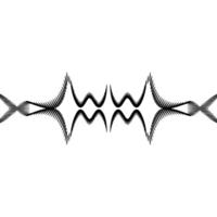 Abstract Symmetry Black Geometric on White Background vector
